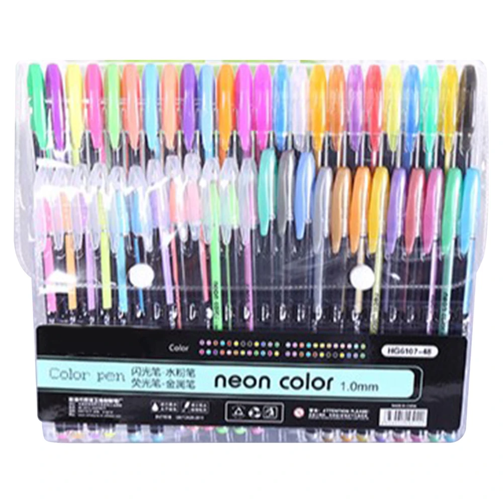 Color Markers 48 Colors Long Lasting Gloss Smoothing Writing Coloring Markers for Students