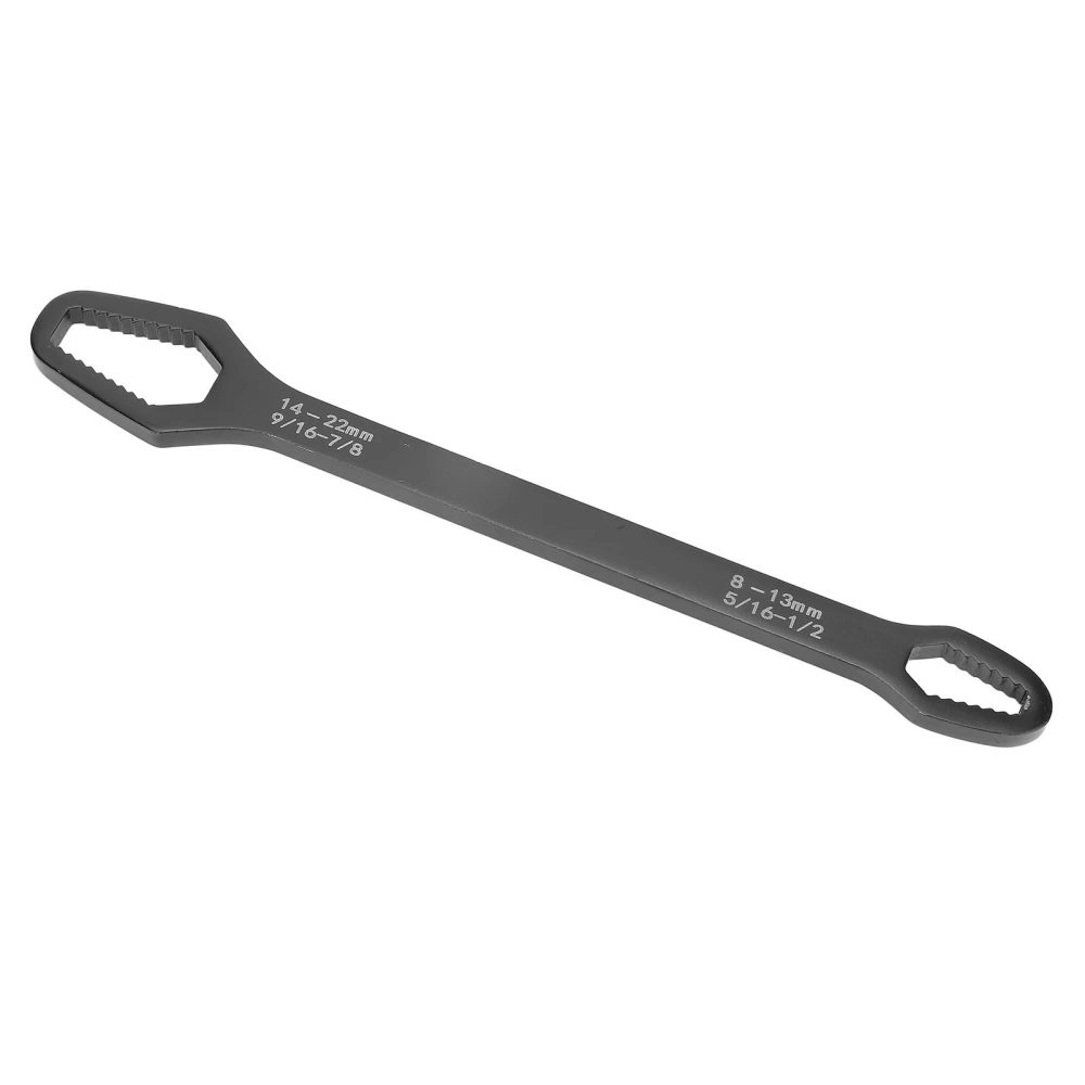 Self Tightening Wrench 8 to 22mm High Carbon Steel Self Tightening Dual End Universal Wrench for Bike Carpentry Home