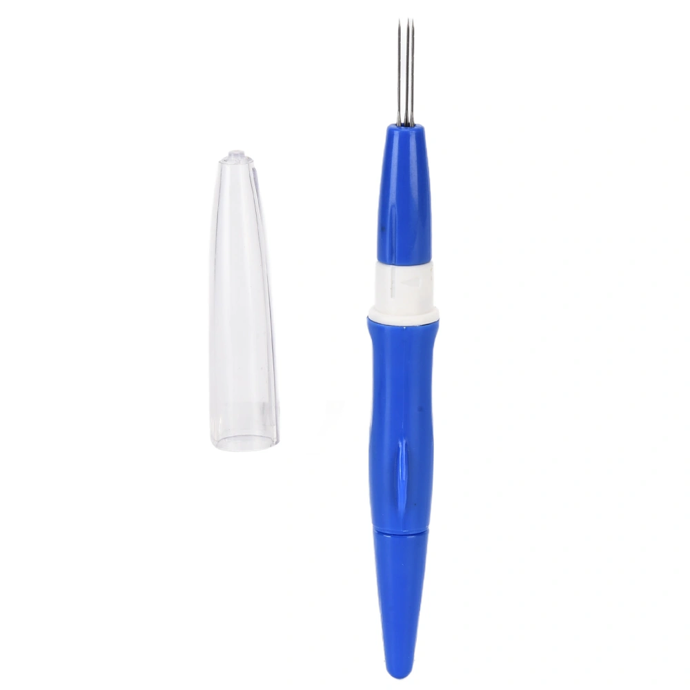 Felting Needles 3 Needles Ergonomically Designed Handle Use Easily Comfortable Grip DIY Felting Needles for HomeBlue