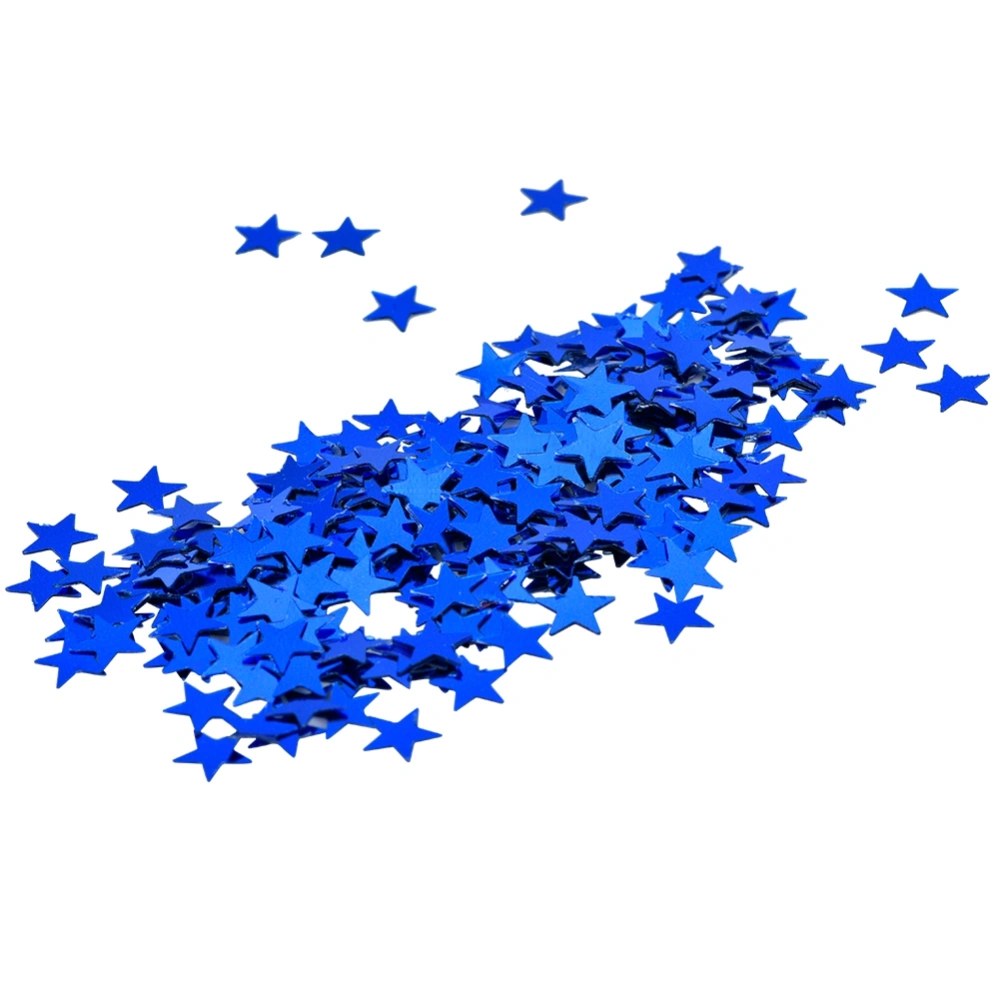 50G DIY PET No Hole Star Shape Sequins Wedding Decoration Clothes Supplies(Royal Blue)