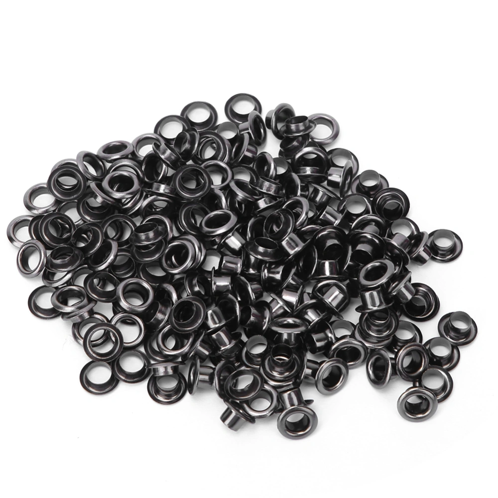 100pcs 5mm Brass Double Sided Eyelets Rivets Grommet for Belt Shoes Bag Leather CraftSilver Gray