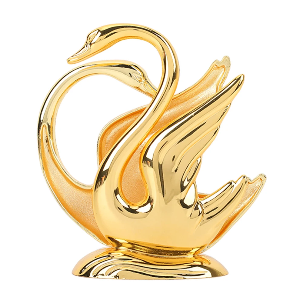 Swan Napkin Holder Golden Swan Design Rustproof Alloy Elegant Style Metal Napkin Holder for Napkin Bar Hotel