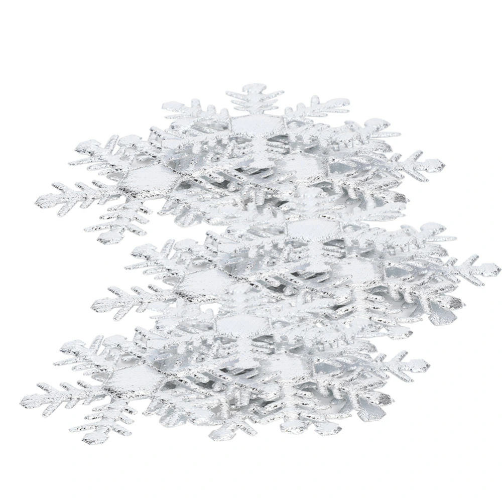 1 Pack Snowflakes Decoration NonWoven Fabric Christmas Decor Snow Sequins Silver 6cm