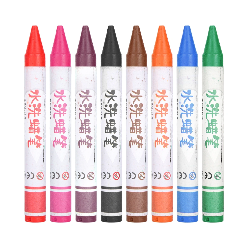 Washable Crayons Colorful WaterSoluble Children Painting Drawing Tools Art Supplies(8Colors )