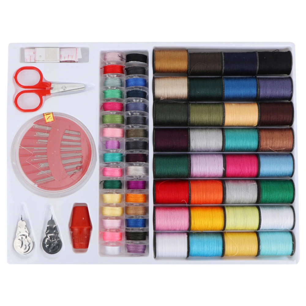 64PCS Colorful Hand Machine Sewing Thread Cord Set Clothes String Spool Box FR-197