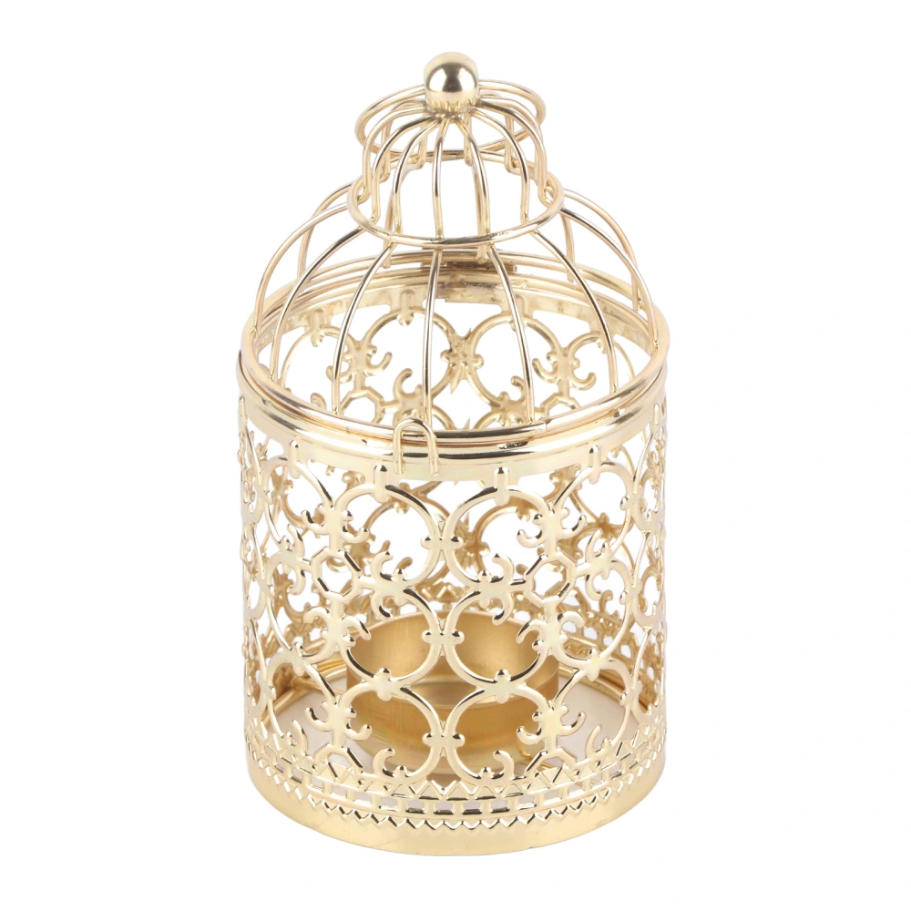 Candle Holder Vintage Birdcage Candlestick Decorations for Gift Home Events WeddingsGold