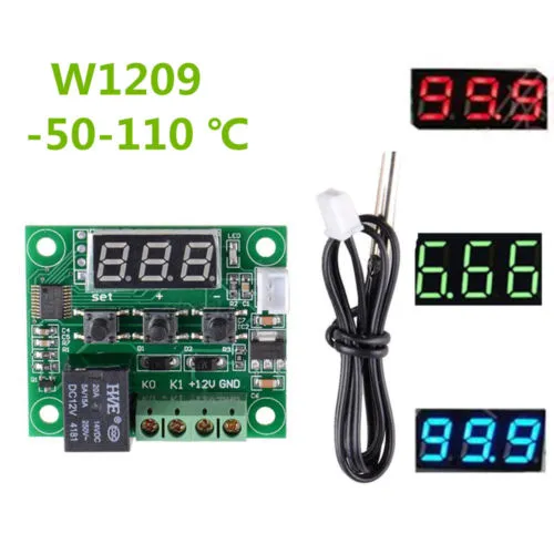 W1209 DC 12V -50~110°C Digital Thermostat Temperature Control Switch