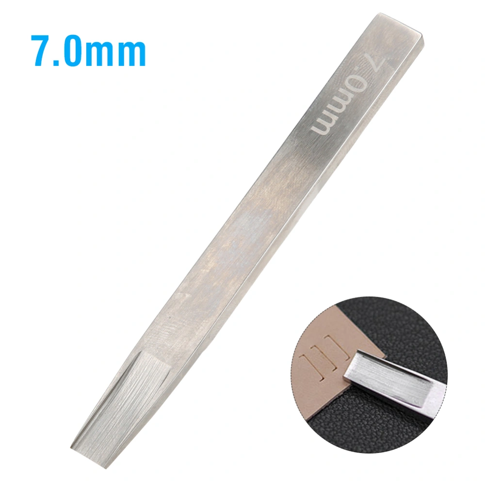 Leather Punch Cutter Alloy Steel Leather Craft Hand Weaving Slot Punching Tool7.0mm