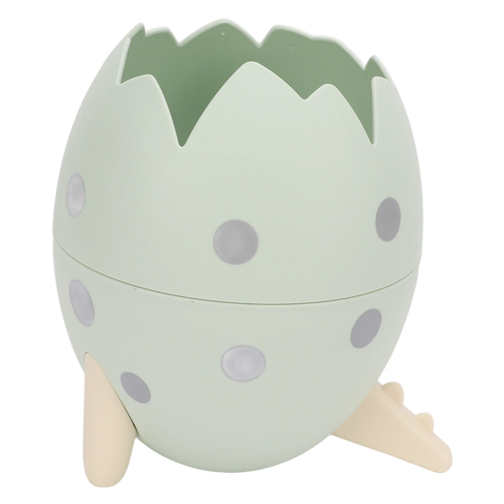 Dinosaur Egg Pencil Holder Space Saving Opening Design Detachable Structure PP Dinosaur Egg Shape Storage Box for HomeGreen