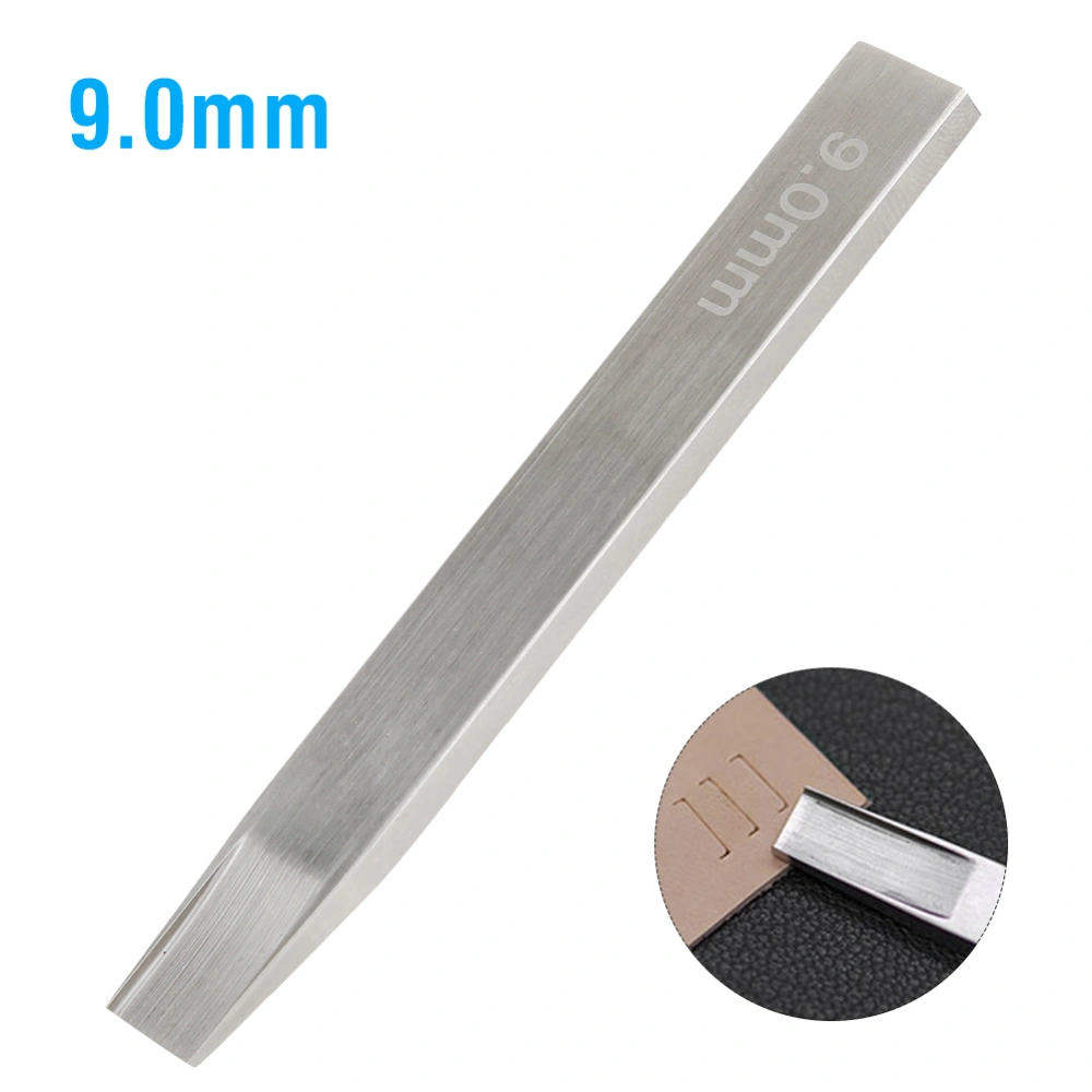 Leather Punch Cutter Alloy Steel Leather Craft Hand Weaving Slot Punching Tool9.0mm