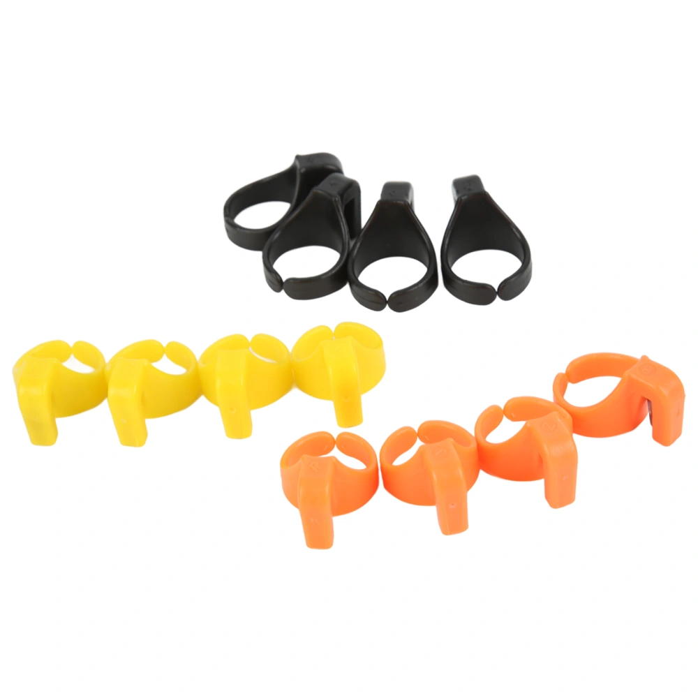 12 Pcs Line Cutter Ring Colorful Plastic Opening Ring Cutter for Sewing Jewelry Making Quilting Knitting Cross Stitch