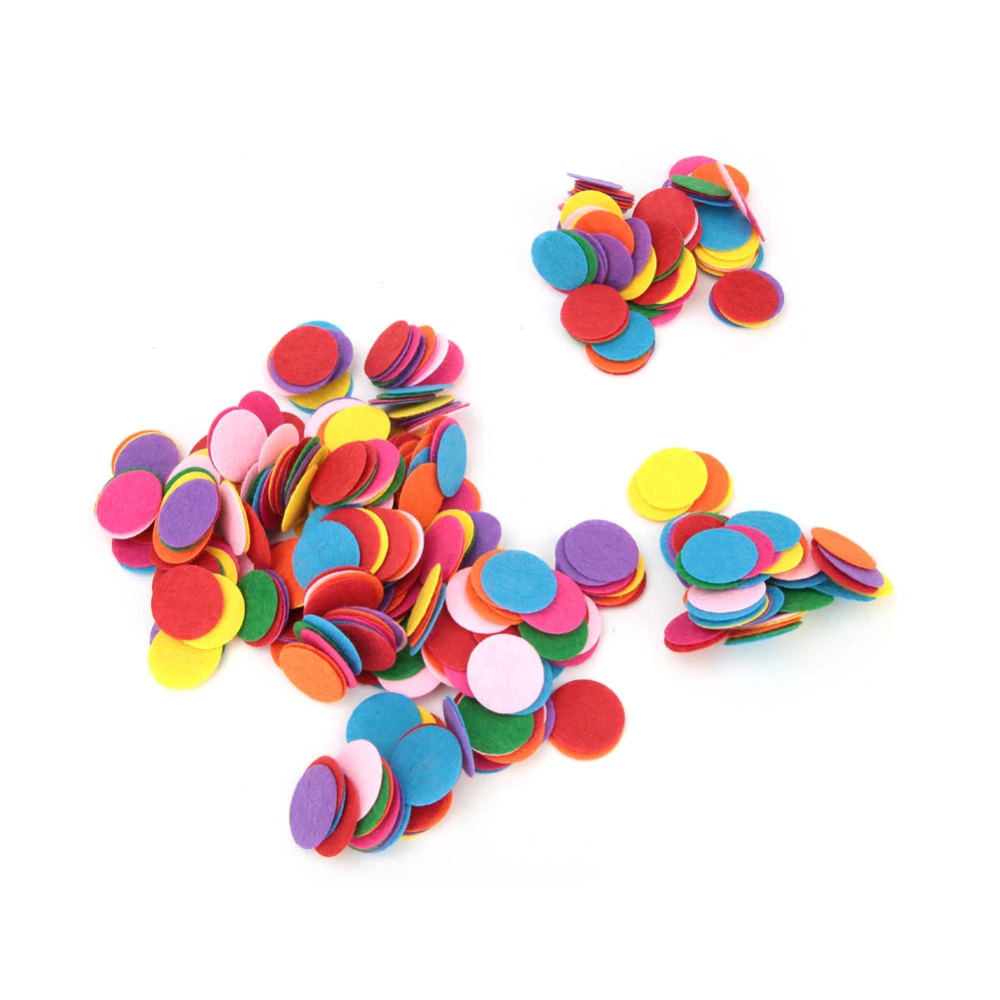 Felt Round Shape Pad Sprinkles Party Wedding Table Decoration DIY Accessory (4cm 200pcs)