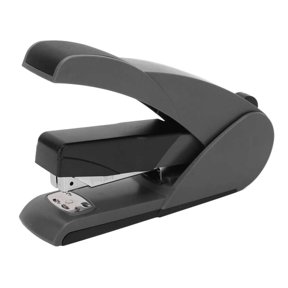 Stapler 20 Sheet Capacity 100pin Large Capacity Labor Saving Portable Stapler with Ergonomic Handle for Office Desktop5652 Dark Grey (Black)