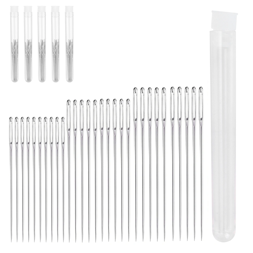 Stainless Steel Knitting Needle Set Large‑Eye Weave Tools Accessories for Sewing Stitching3 Sizes