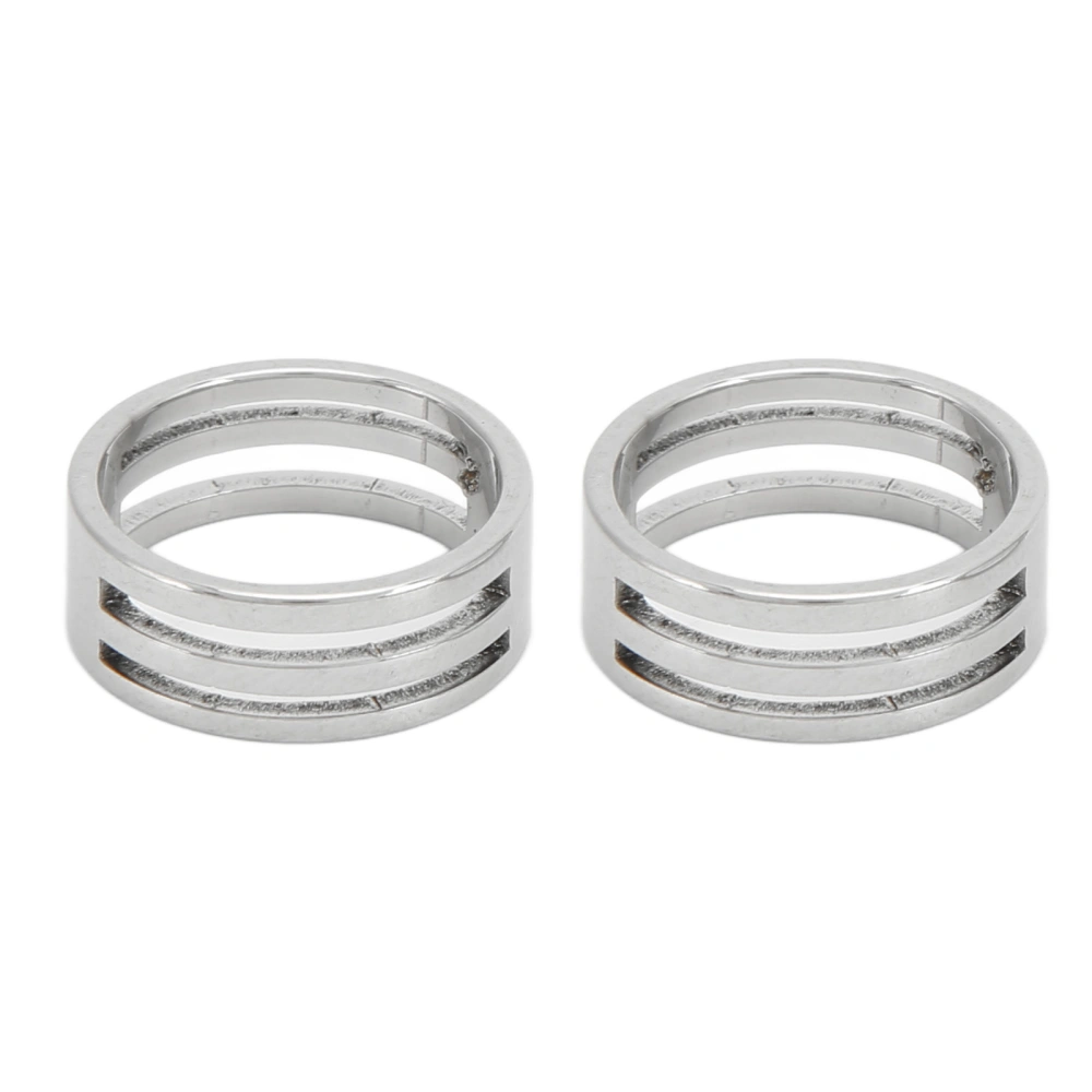 2 Pcs Hand Made Ring Inner 18mm Outer 21mm Stainless Steel Opening Ring Hand Made Ring DIY Jewelry