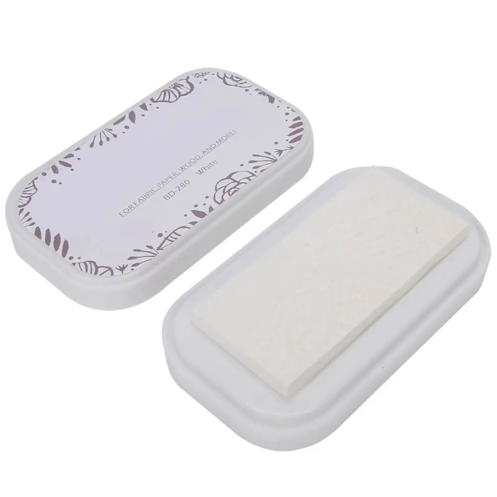 Restore Style Sponge Colored Ink Pad DIY Accessories for Rubber Stamp Paper ClothBD-280 Porcelain White