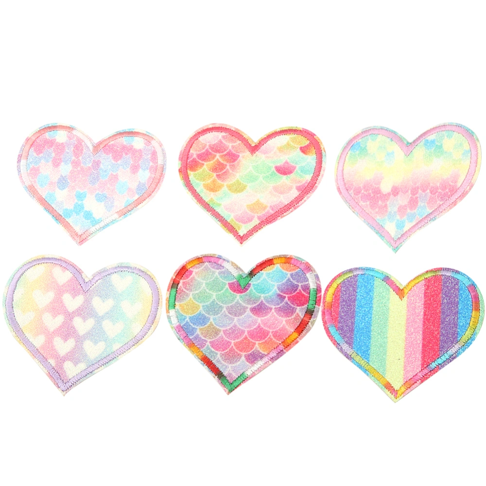 6pcs Embroidered Patch Applique Sewing Cloth Sticker DIY Clothing Accessories