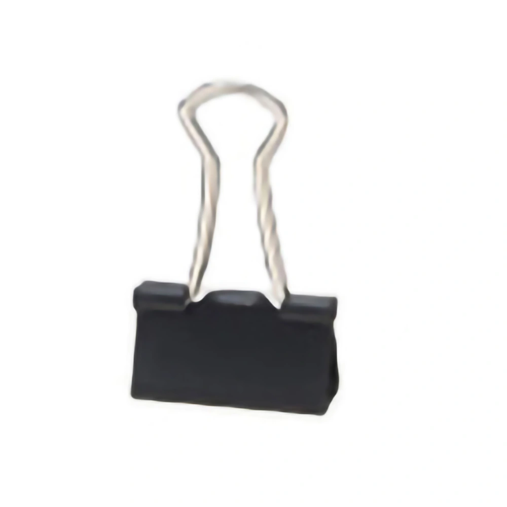 Bag Clips Wear Resistant Stainless Steel Iron Binder Clips for Food Clothes for Office Household School BlackBlack 19mm