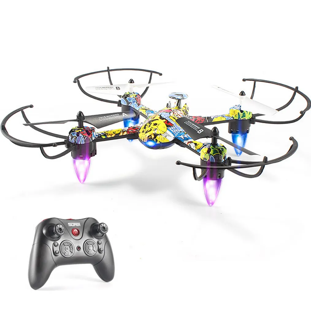 X400W FPV RC Quadcopter Drone with WiFi Camera Live Video One Key Return Function Headless Mode 2.4GHz 4 Chanel 6 Axis Gyro RTF, Compatible with 3D VR Headset 

Color:Black,Colorful