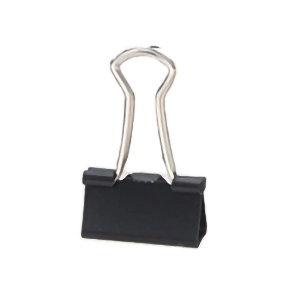 Bag Clips Wear Resistant Stainless Steel Iron Binder Clips for Food Clothes for Office Household School BlackBlack 32mm