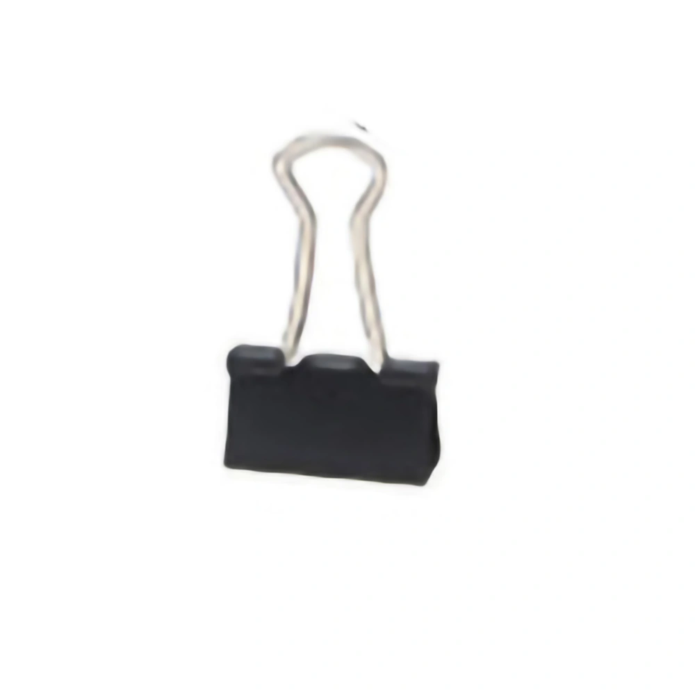 Bag Clips Wear Resistant Stainless Steel Iron Binder Clips for Food Clothes for Office Household School BlackBlack 15mm