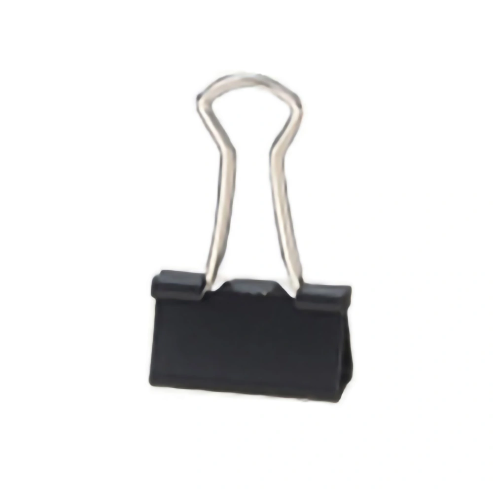 Bag Clips Wear Resistant Stainless Steel Iron Binder Clips for Food Clothes for Office Household School BlackBlack 25mm