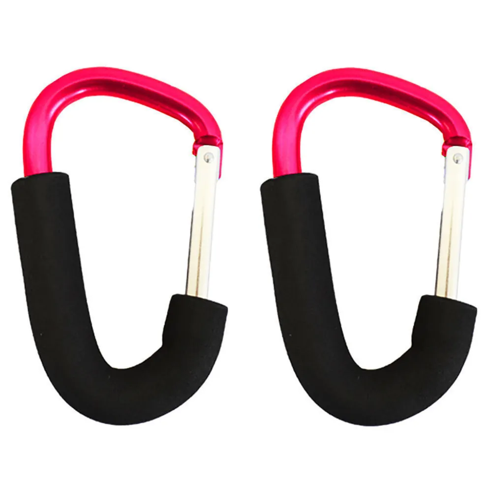 Useful Stroller Hooks Metal Buggy Clips Diaper Bags Carry Accessories