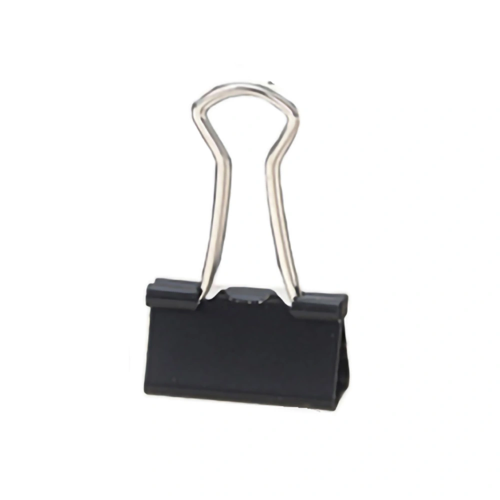 Bag Clips Wear Resistant Stainless Steel Iron Binder Clips for Food Clothes for Office Household School BlackBlack 41mm