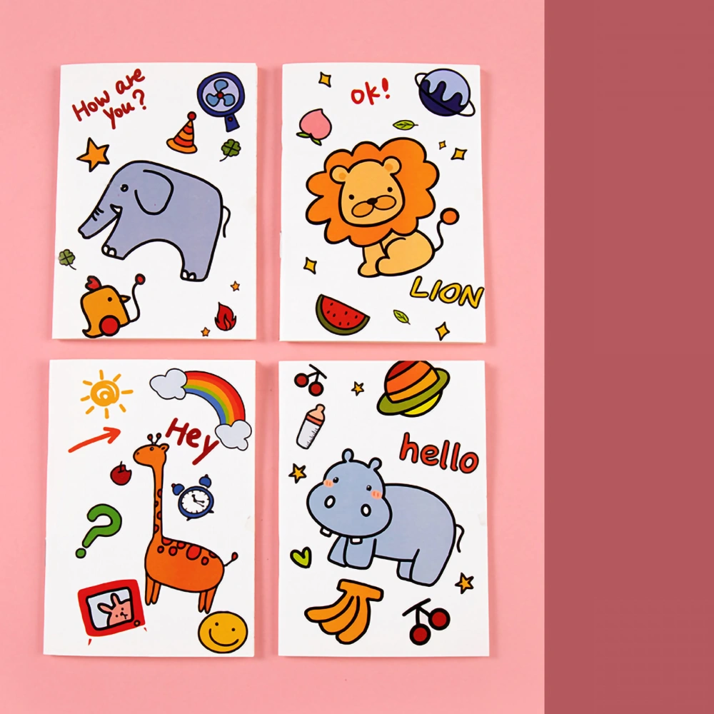 Cartoon Notebooks Full Water Pulp Grade A Paper Material 32 Pages Cute Notepads for Writing to Do ListsZoo