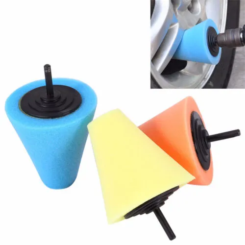 Car Wheel Hub Brush, Burnishing Buffing Pads Auto Polishing Foam Tool