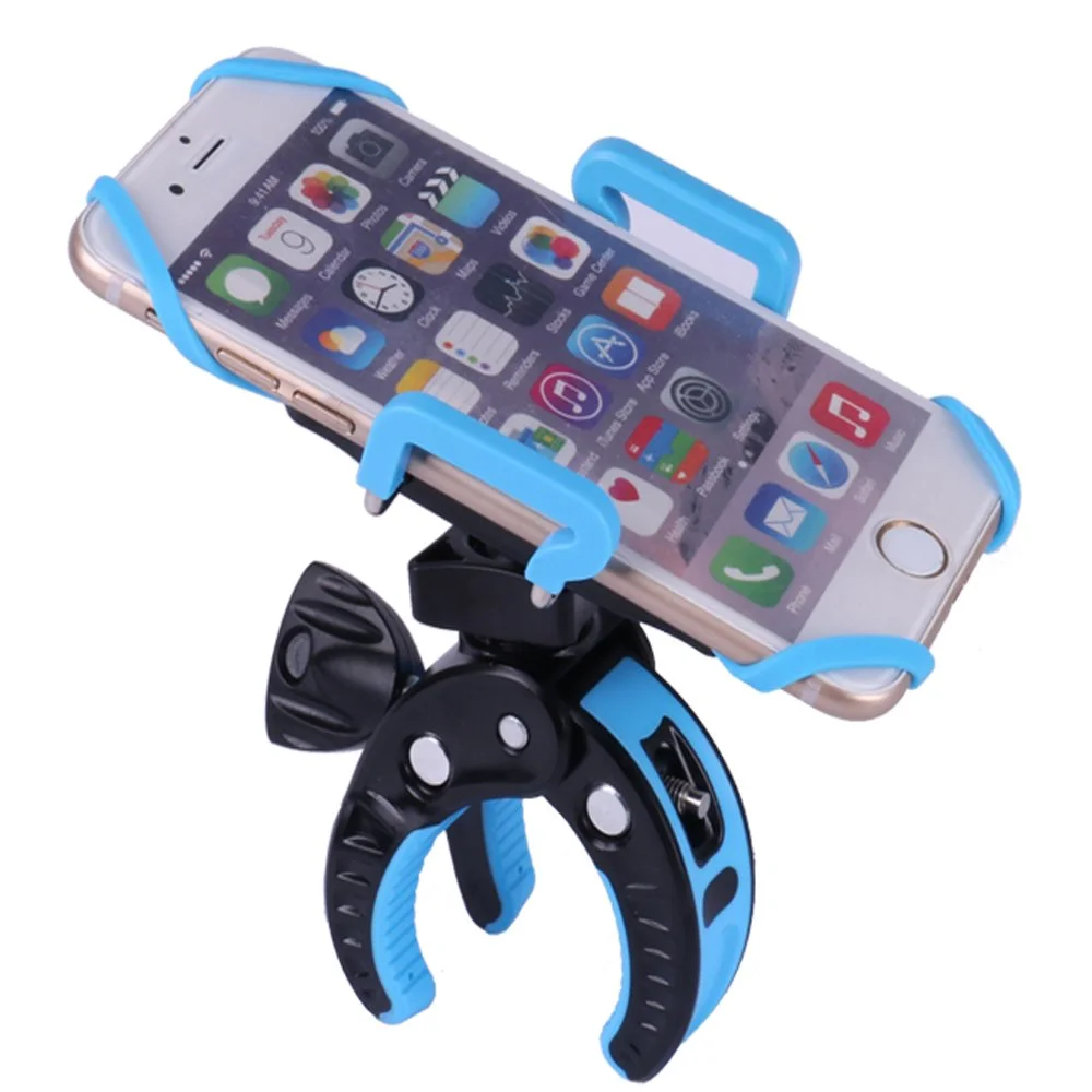 Bike Phone Mount, Clamp Straps Anti Shake 360°Rotation Phone Holder