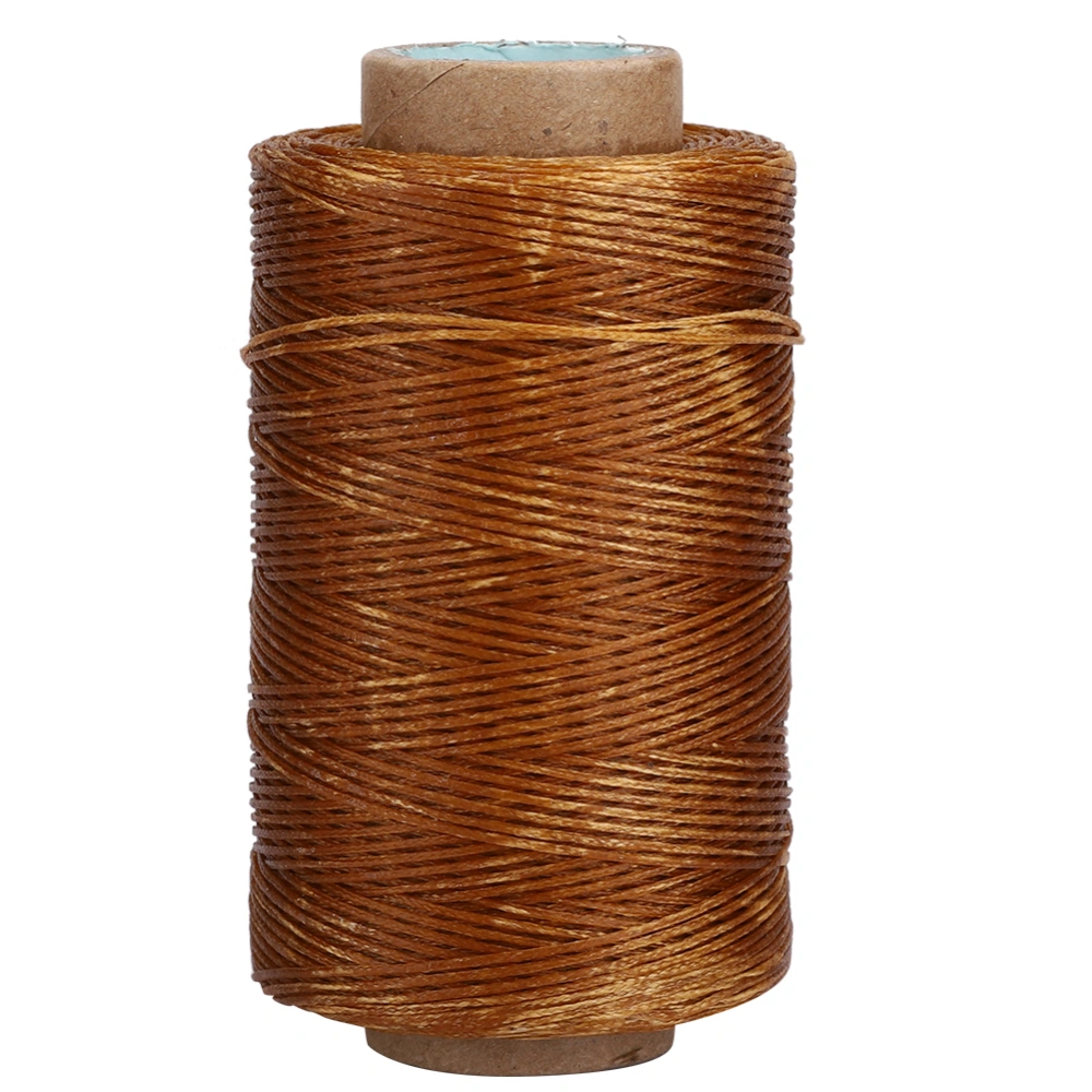 150D 820.2ft Waxed Thread Handmade Flat Sewing Stitching Cord Accessories for DIY Leather CraftCoffee