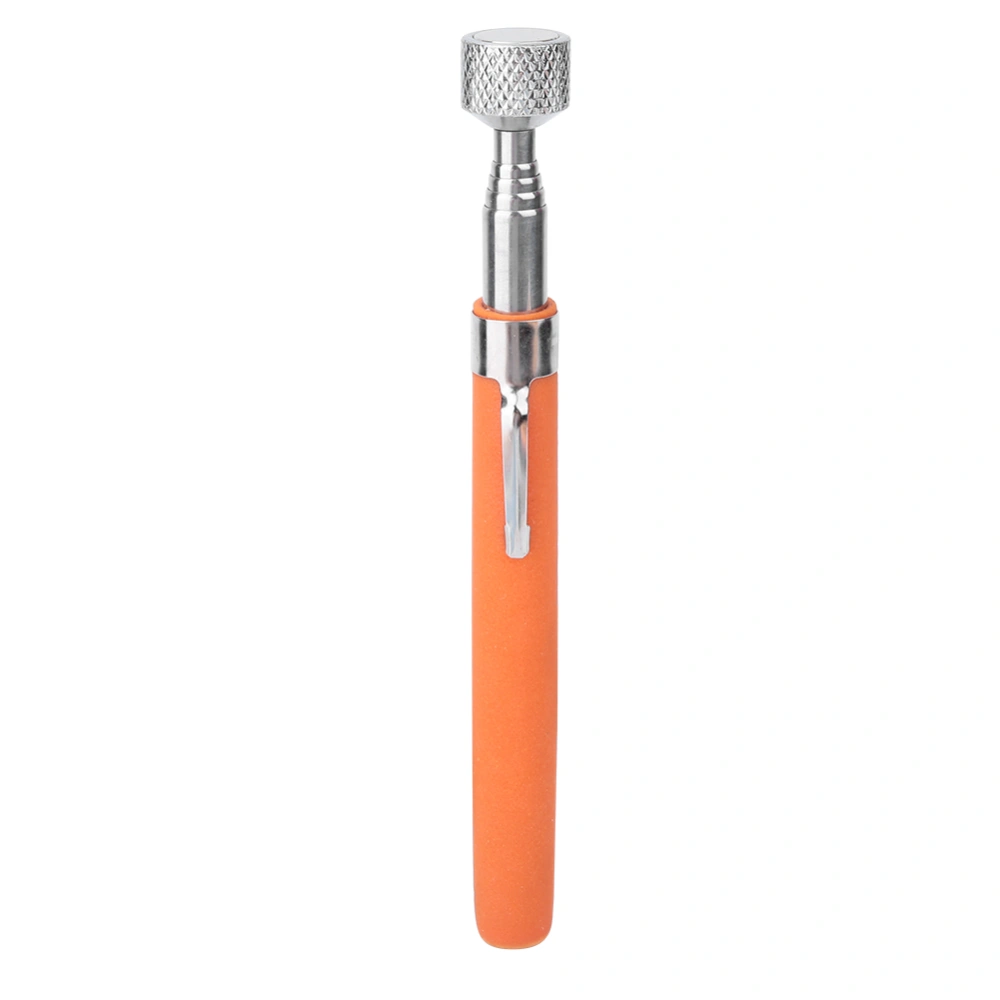 Strong Magnetic Pickup Pen Telescopic Pen Shaped Pickup Tool for Screws Nuts(10 Pound Orange)