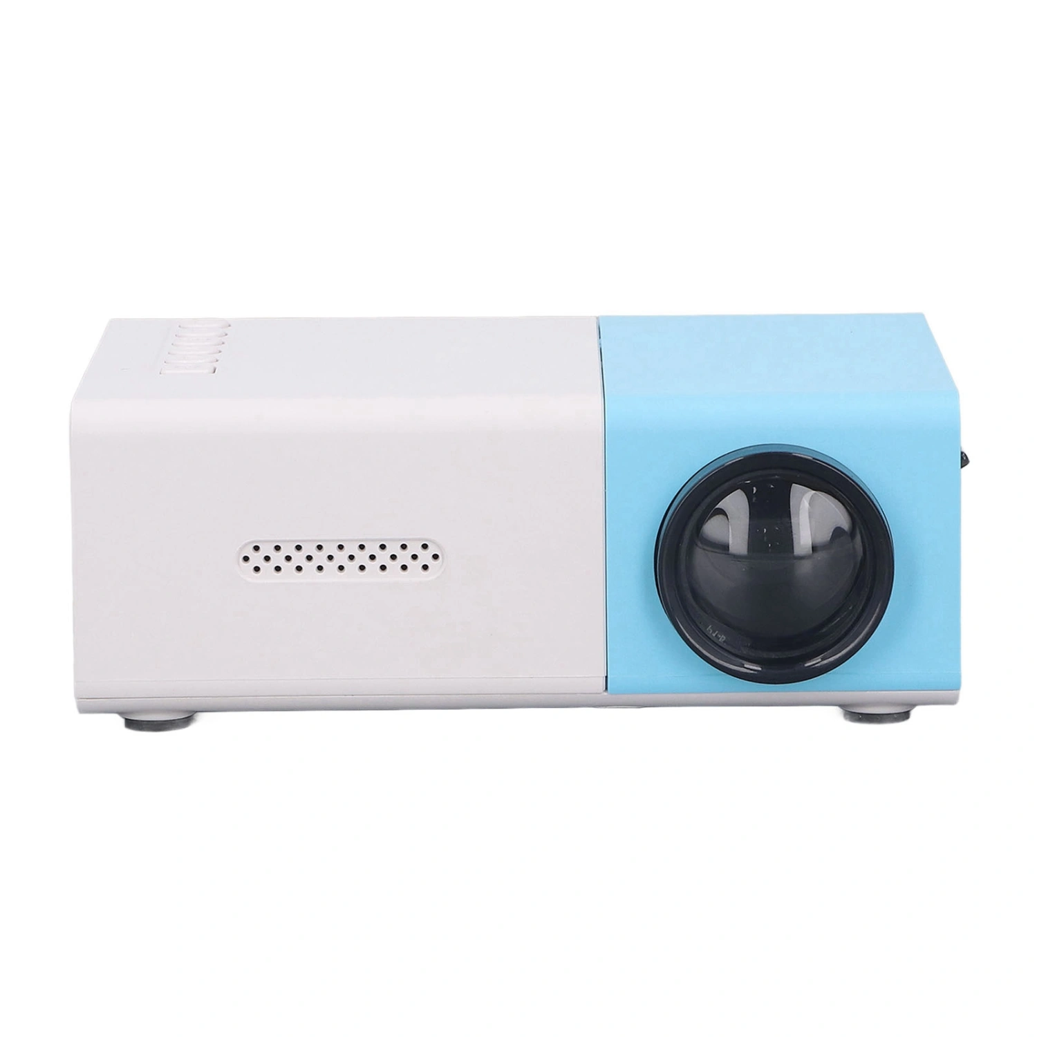 Mini Projector 1080P HD Inbuilt Speaker Mini Size Diffuse Reflection Imaging Portable Projector for Game Movie 100‑240V EU Plug