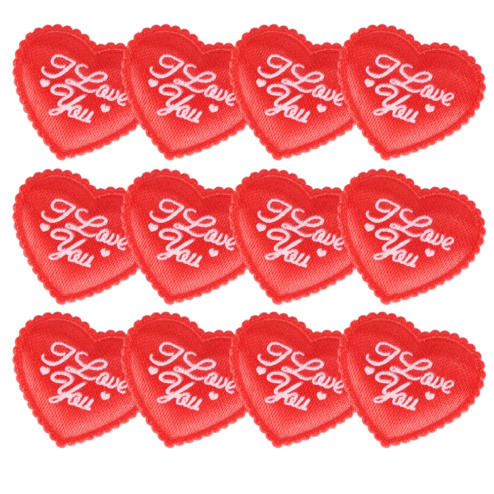 400pcs Red Heart Shape Petals Fabric Printed Valentine's Day Confetti Wedding Decoration