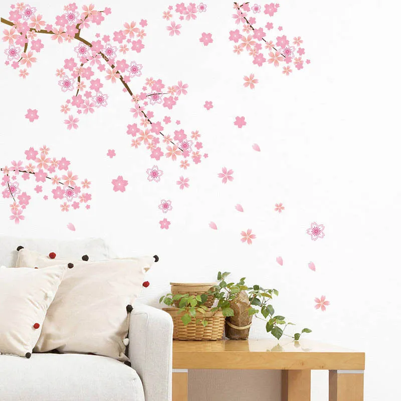 Flowers Branches Wall Sticker Fashion Wall Sticker for Home Decoration