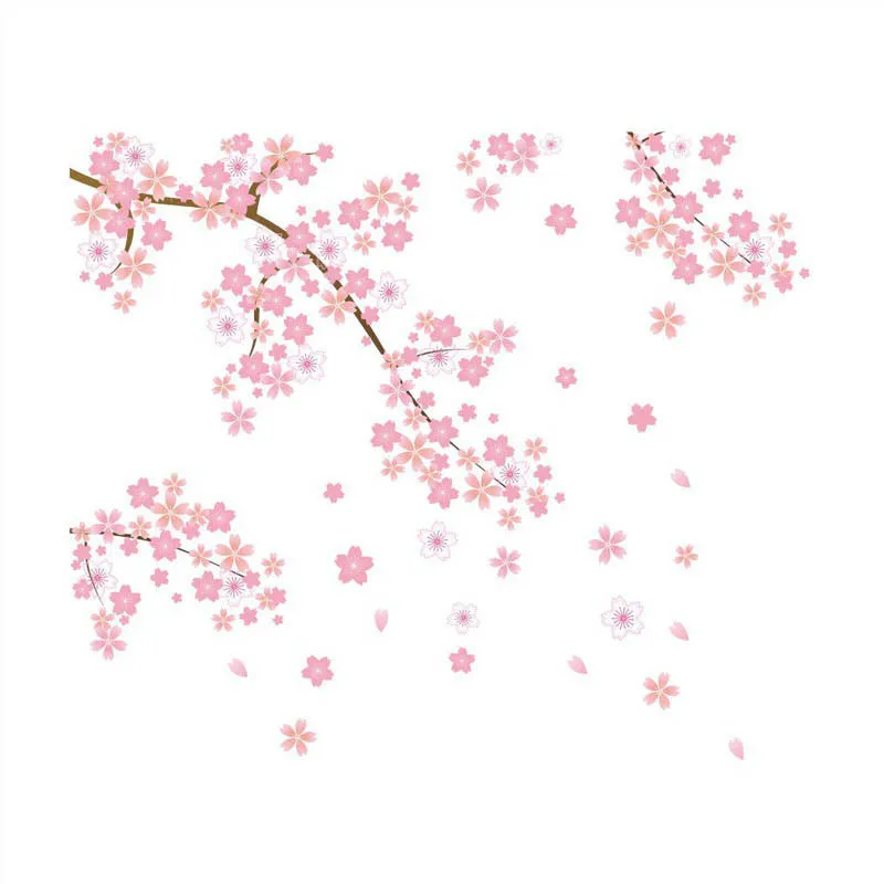 Flowers Branches Wall Sticker Fashion Wall Sticker for Home Decoration