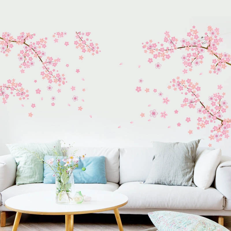 Flowers Branches Wall Sticker Fashion Wall Sticker for Home Decoration