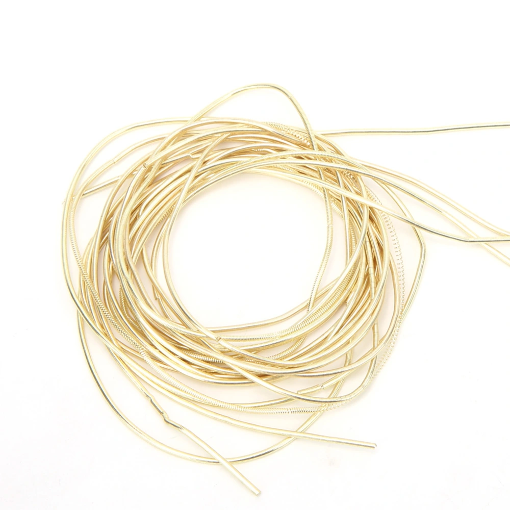 Embroidery Thread Copper Wire Sewing Stitching Gloss 1.5mm Dia. Manual DIY StringSand Golden