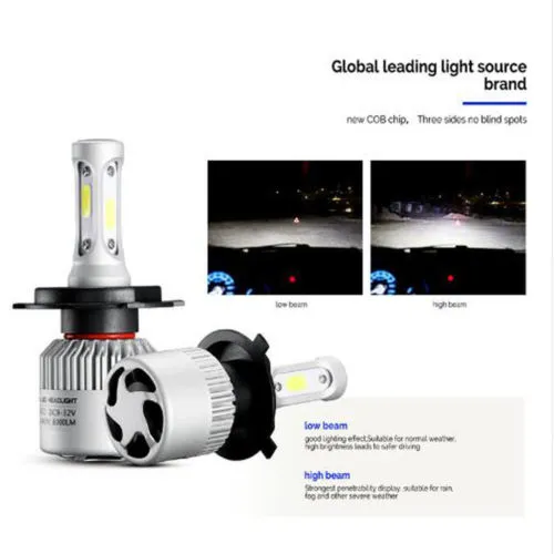 Car Headlights, Replacement Lamp, Pair 900W 135000LM Light Bulbs