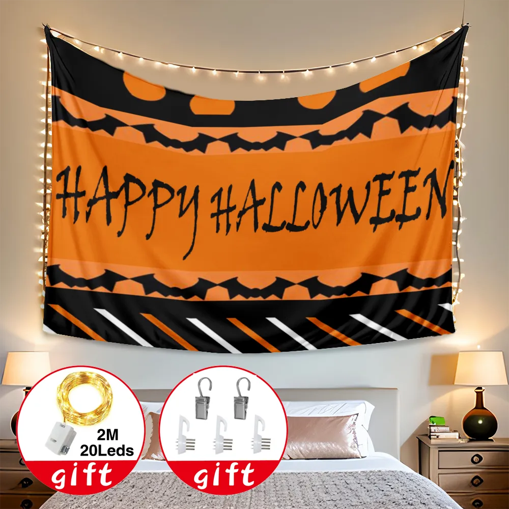 Halloween Decorative Tapestry, Halloween Creepy Cloth  Spooky Giant Cheese Cloth Tapestry, for Dorm Living Room Bedroom,#317