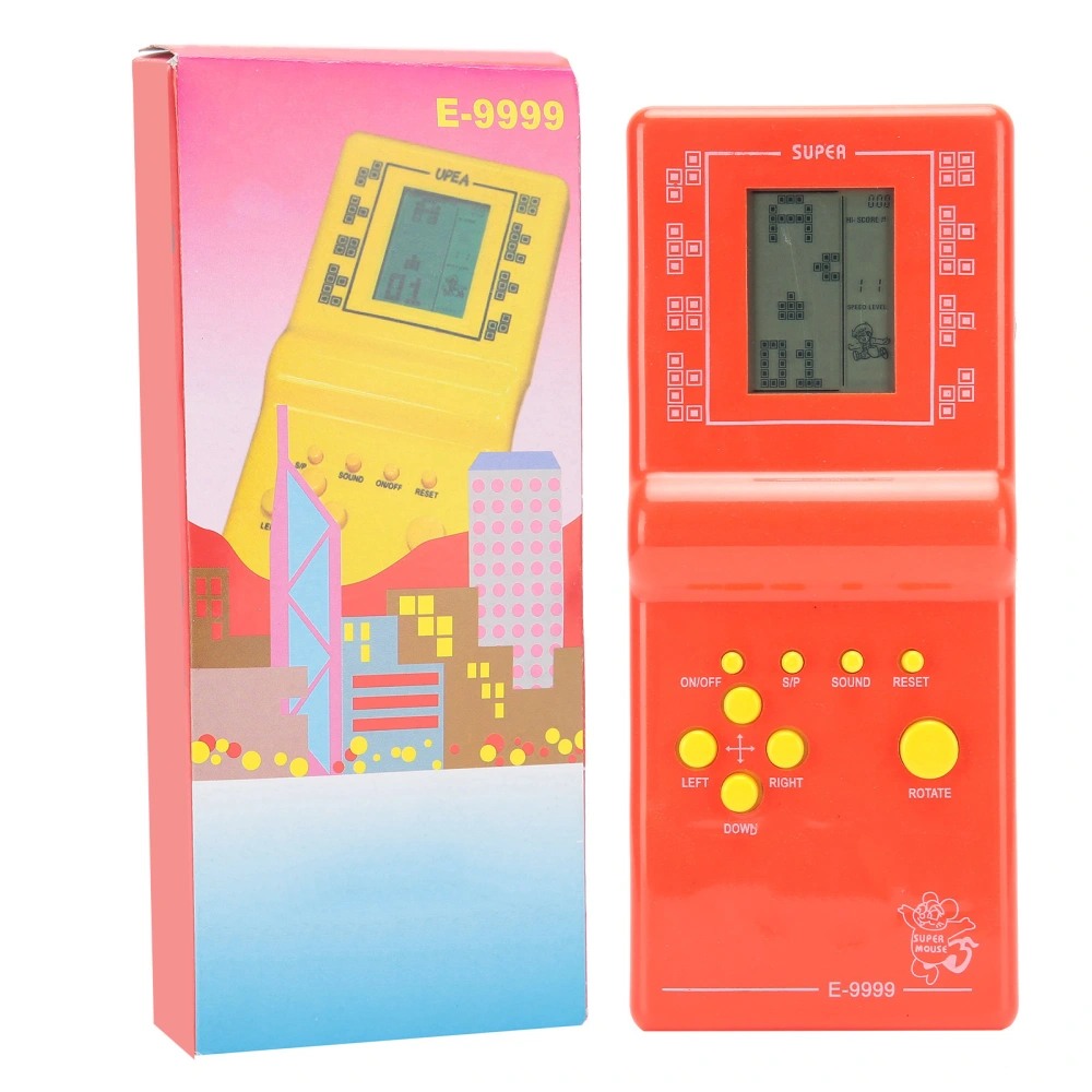 Game Console Red and Black Retro Mini Children School Handheld Gaming Toys E9999