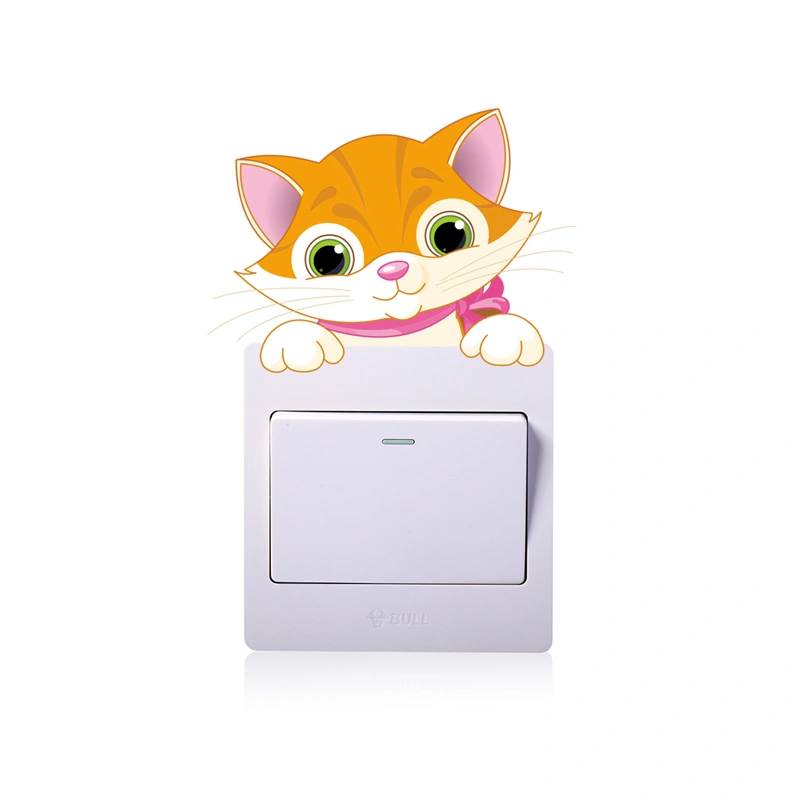 Wall Decal Switch Socket Color Cartoon Animal Design Sticker