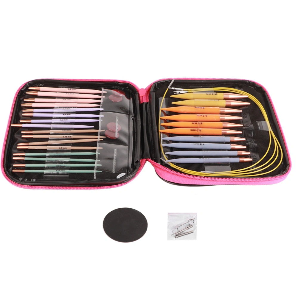 13 Pairs Crochet Hook Set Plastic Polycarbon Needles DIY Craft Accessories for Women