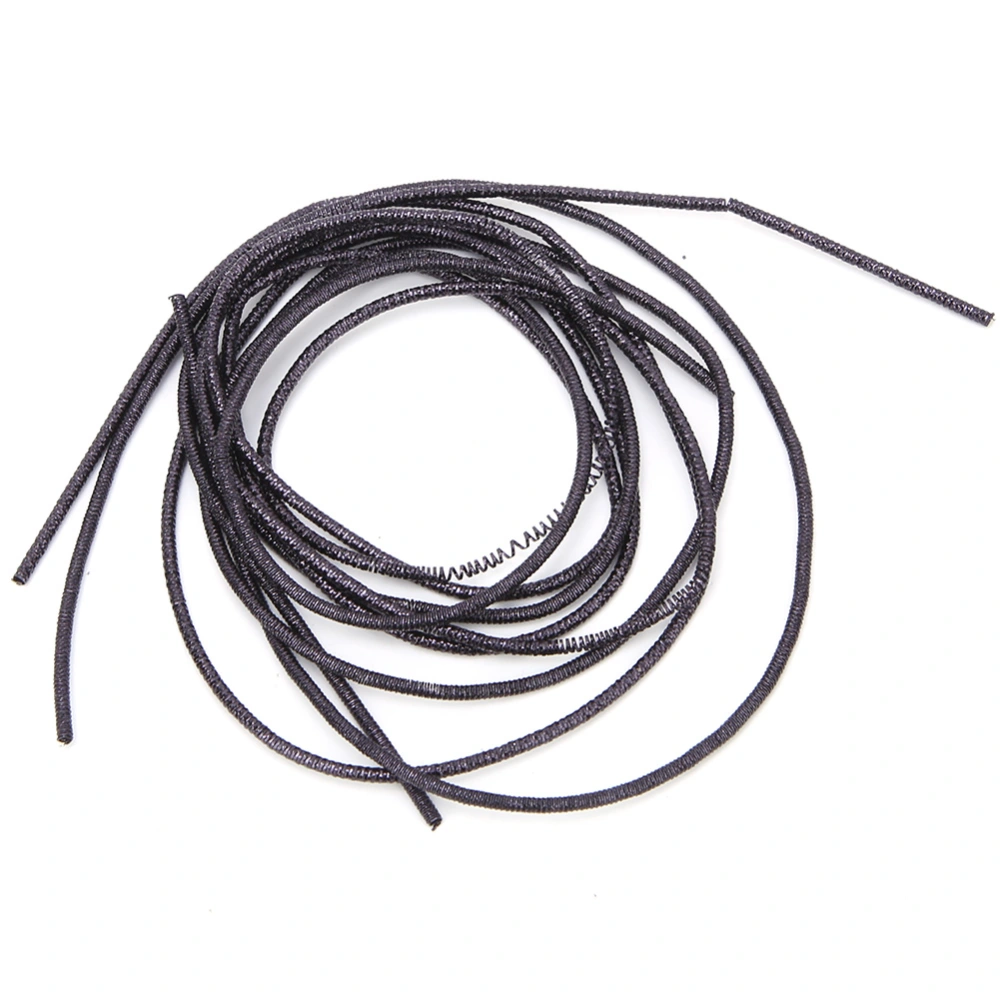 Embroidery Thread Copper Wire Sewing Stitching Gloss 1.5mm Dia. Manual DIY StringBlack