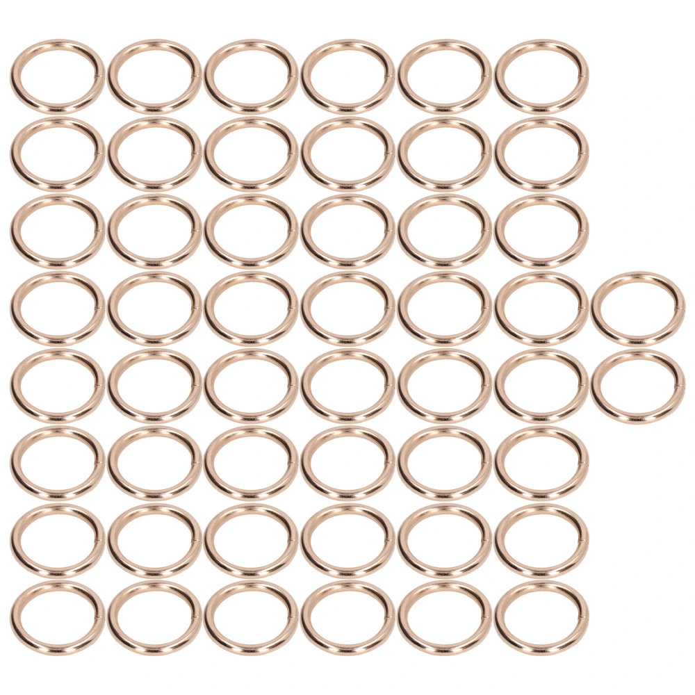 50Pcs Metal Rings 15x3mm Iron Material Sturdy Durable Multifunctional Exquisite O Rings MetalGold