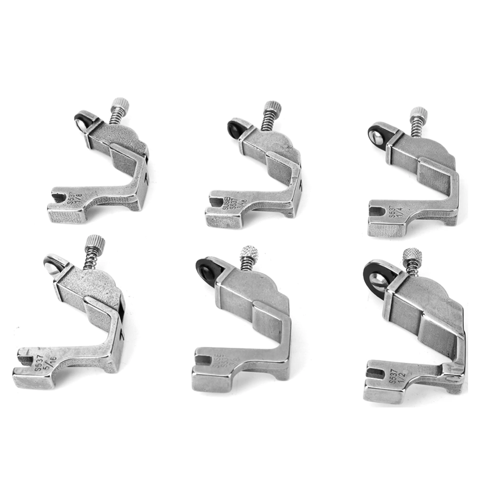 6 Pcs Elastic Presser Foot Sewing Machine All Steel S537 Presser Foot Accessory