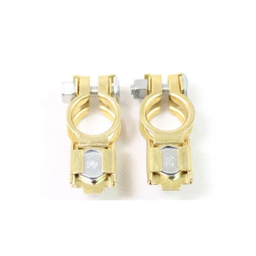 2Pcs Positive Negative Electrode Connector, Car Battery Terminals Clamp, 12V