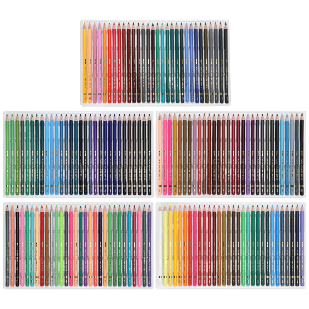 150Pcs Colored Pencil Multicolor WaterSoluble Hand Painted Design Artists Painting Tools