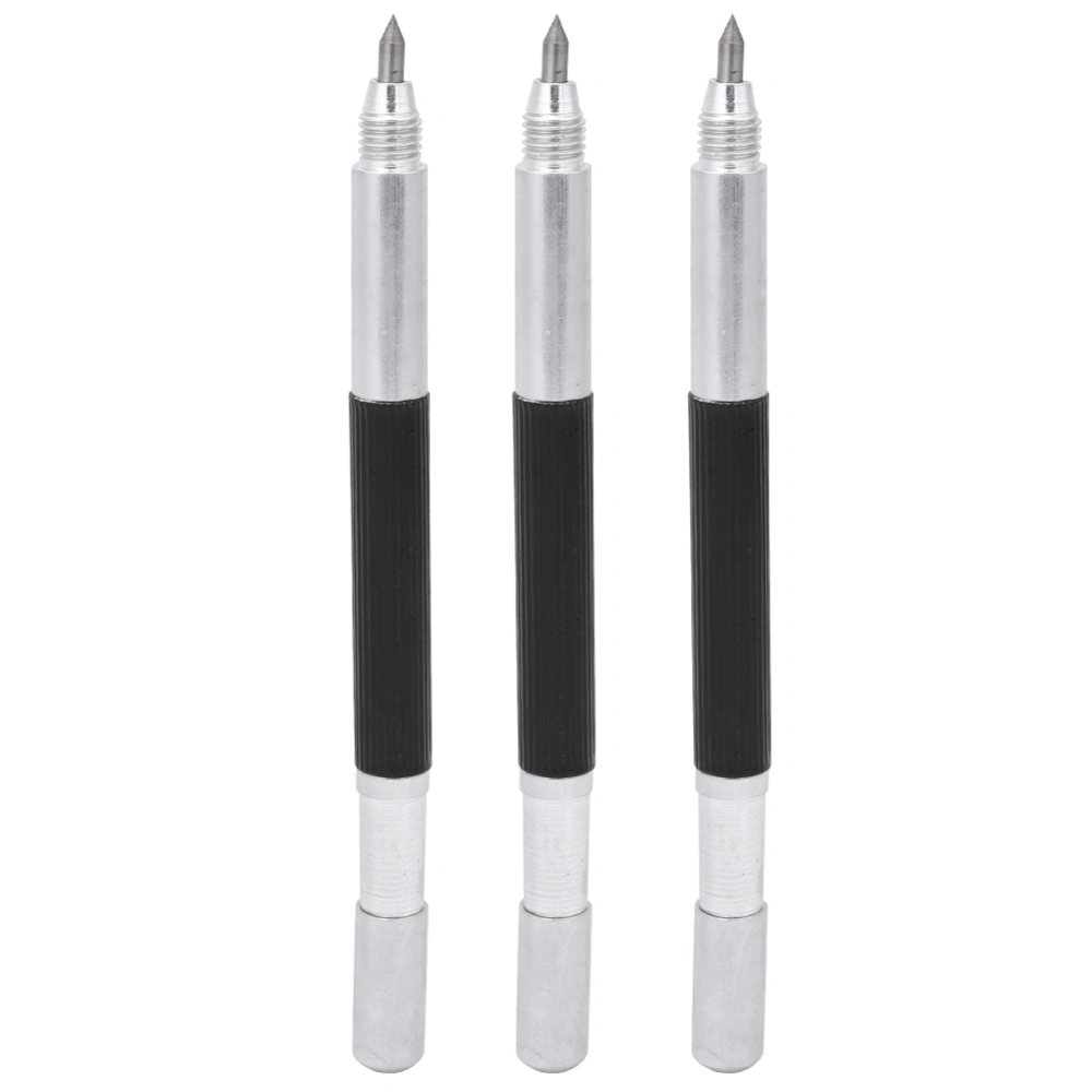 3pcs Double Carbide Tip Metal Marking Pen Engraver Scriber for Glass Ceramic Tile Metal Wood